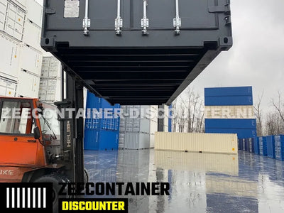 20ft Open-Side (FSA) Zeecontainer  – RAL 7016 Grijs – Nieuw (CSC) Zeecontainer Discounter