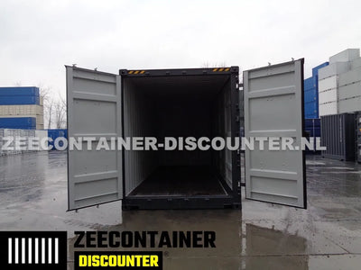 20ft High-Cube Open-Side (HC-FSA) – Zeecontainer RAL 7016 – Nieuw (CSC) Zeecontainer Discounter
