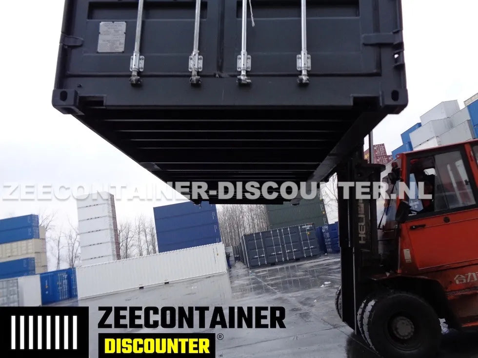 20ft High-Cube Open-Side (HC-FSA) – Zeecontainer RAL 7016 – Nieuw (CSC) Zeecontainer Discounter