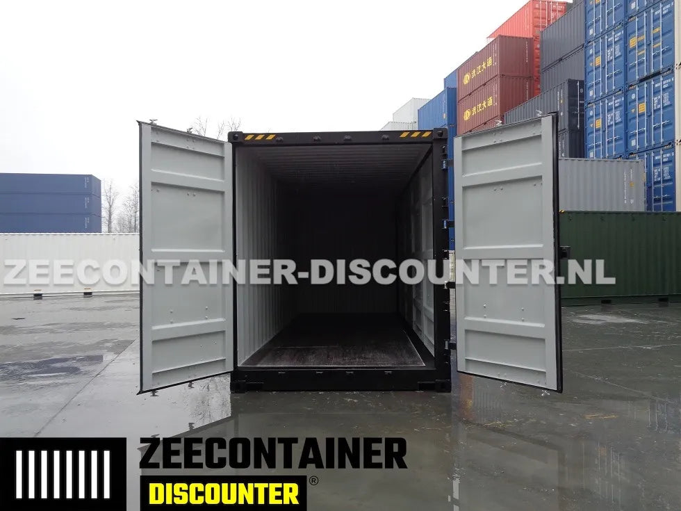 20ft High-Cube Open-Side (HC-FSA) – Zeecontainer RAL 7016 – Nieuw (CSC) Zeecontainer Discounter