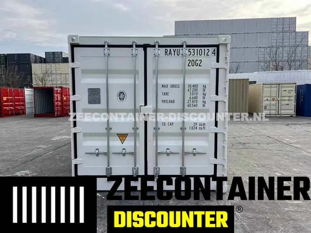 20ft Low-Cube Open-Side Zeecontainer (LC-FSA) – RAL 5010 Blauw – Nieuw (CSC) - Zeecontainer Discounter