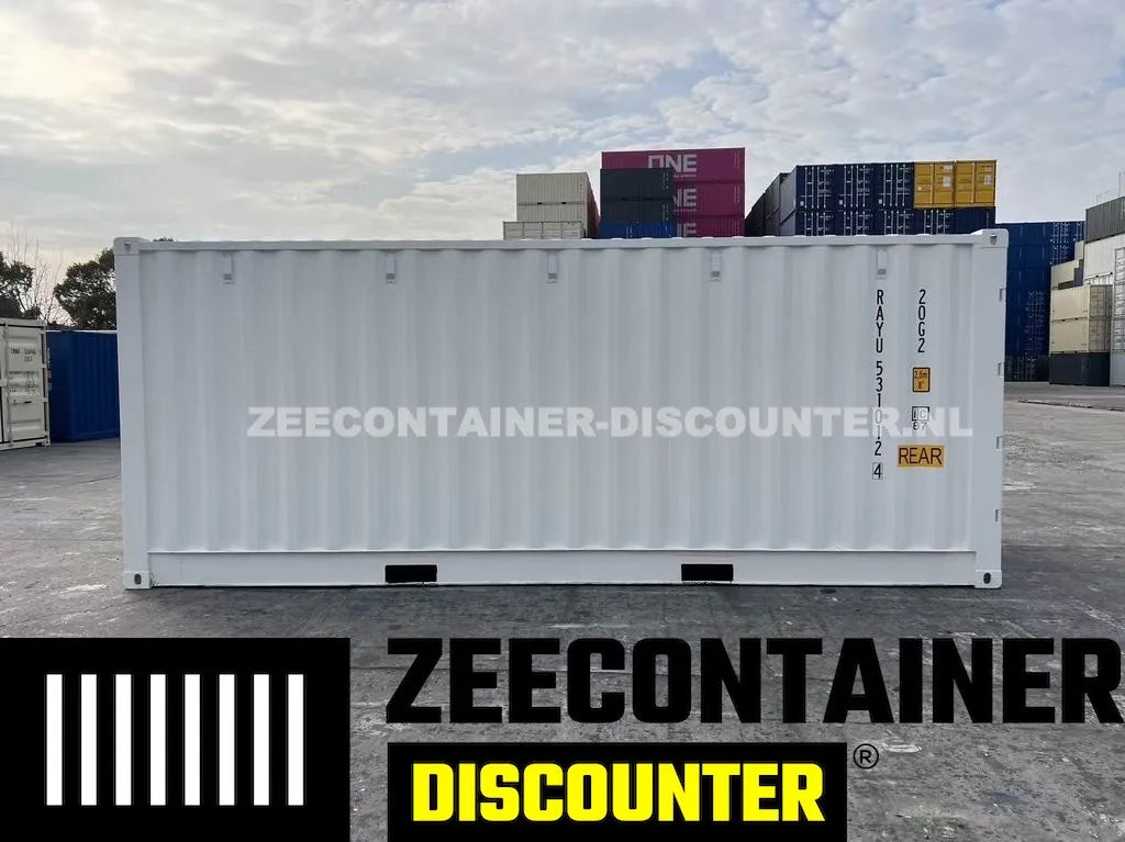 20ft Low-Cube Open-Side Zeecontainer (LC-FSA) – RAL 5010 Blauw – Nieuw (CSC) - Zeecontainer Discounter