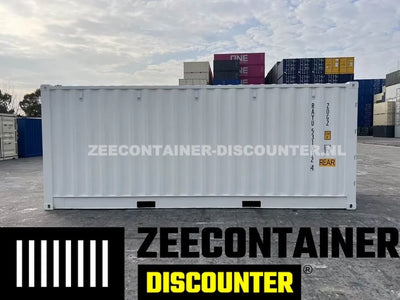 20ft Low-Cube Open-Side Zeecontainer (LC-FSA) – RAL 5010 Blauw – Nieuw (CSC) - Zeecontainer Discounter