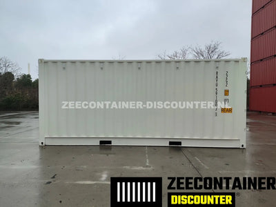 20ft Open-Side (FSA) Zeecontainer  – RAL 9010 Wit – Nieuw (CSC) Zeecontainer Discounter