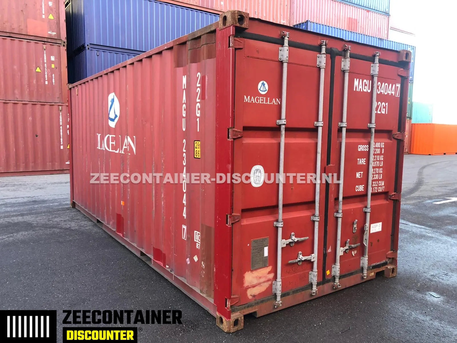 20ft Gebruikte Zeecontainer (dry-van) – Kwaliteit A (CSC) - Zeecontainer Discounter