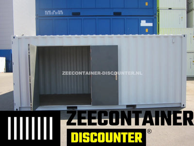 Modificatie: Dubbele Loopdeur in Zeecontainerwand Zeecontainer Discounter
