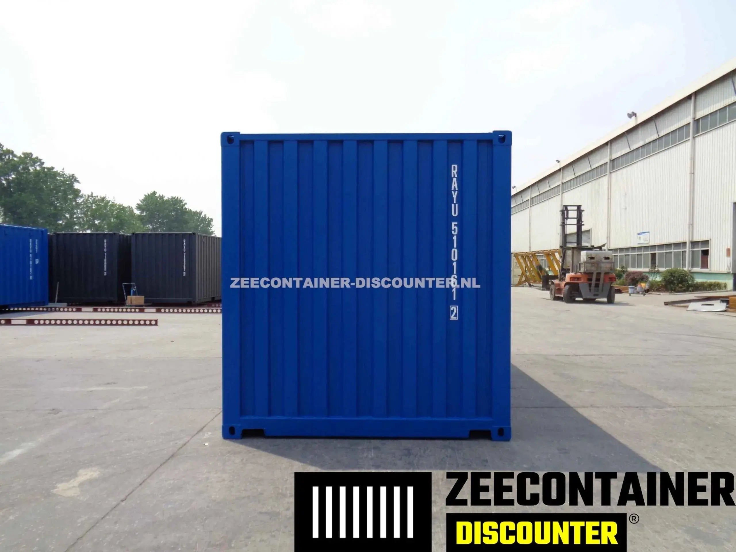 20ft Zeecontainer (Dry Van) – RAL 5010 Blauw – Nieuw Zeecontainer Discounter