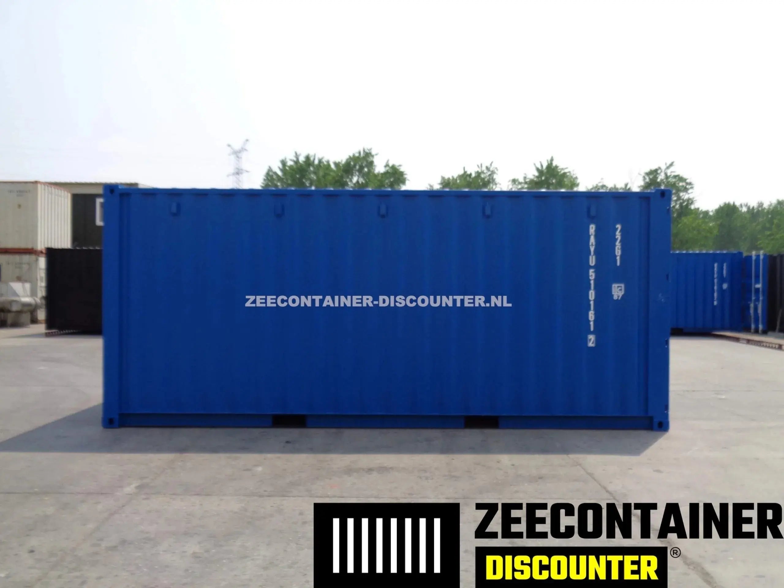 20ft Zeecontainer (Dry Van) – RAL 5010 Blauw – Nieuw Zeecontainer Discounter