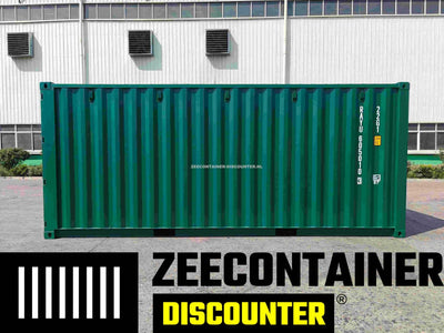 20ft Zeecontainer (Dry Van) – RAL 6005 Mosgroen – Nieuw Zeecontainer Discounter