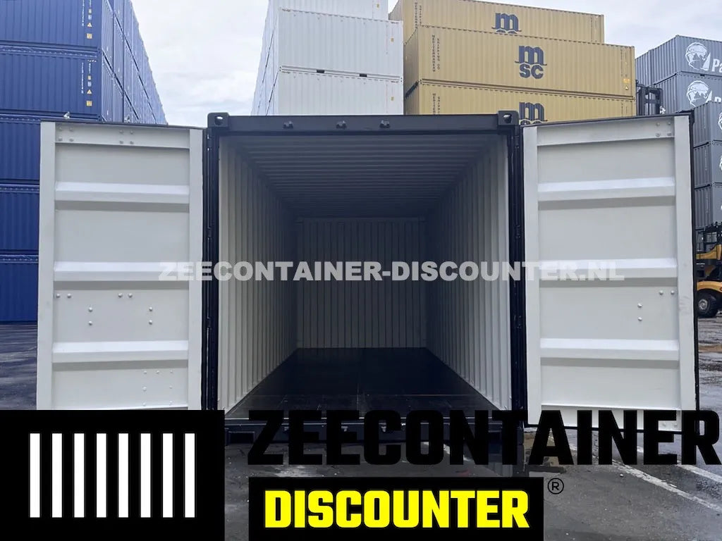 20ft Zeecontainer (Dry Van) – RAL 9005 Gitzwart – Nieuw (CSC) Zeecontainer Discounter
