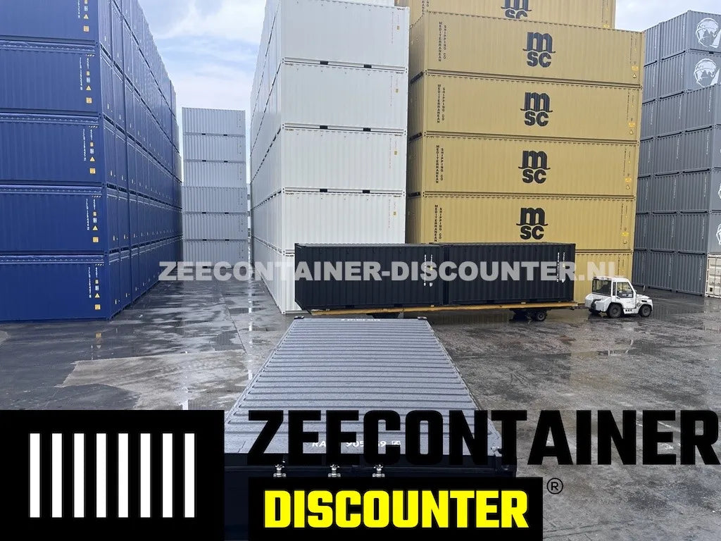 20ft Zeecontainer (Dry Van) – RAL 9005 Gitzwart – Nieuw (CSC) Zeecontainer Discounter