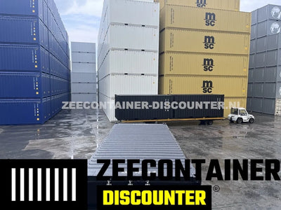 20ft Zeecontainer (Dry Van) – RAL 9005 Gitzwart – Nieuw (CSC) Zeecontainer Discounter
