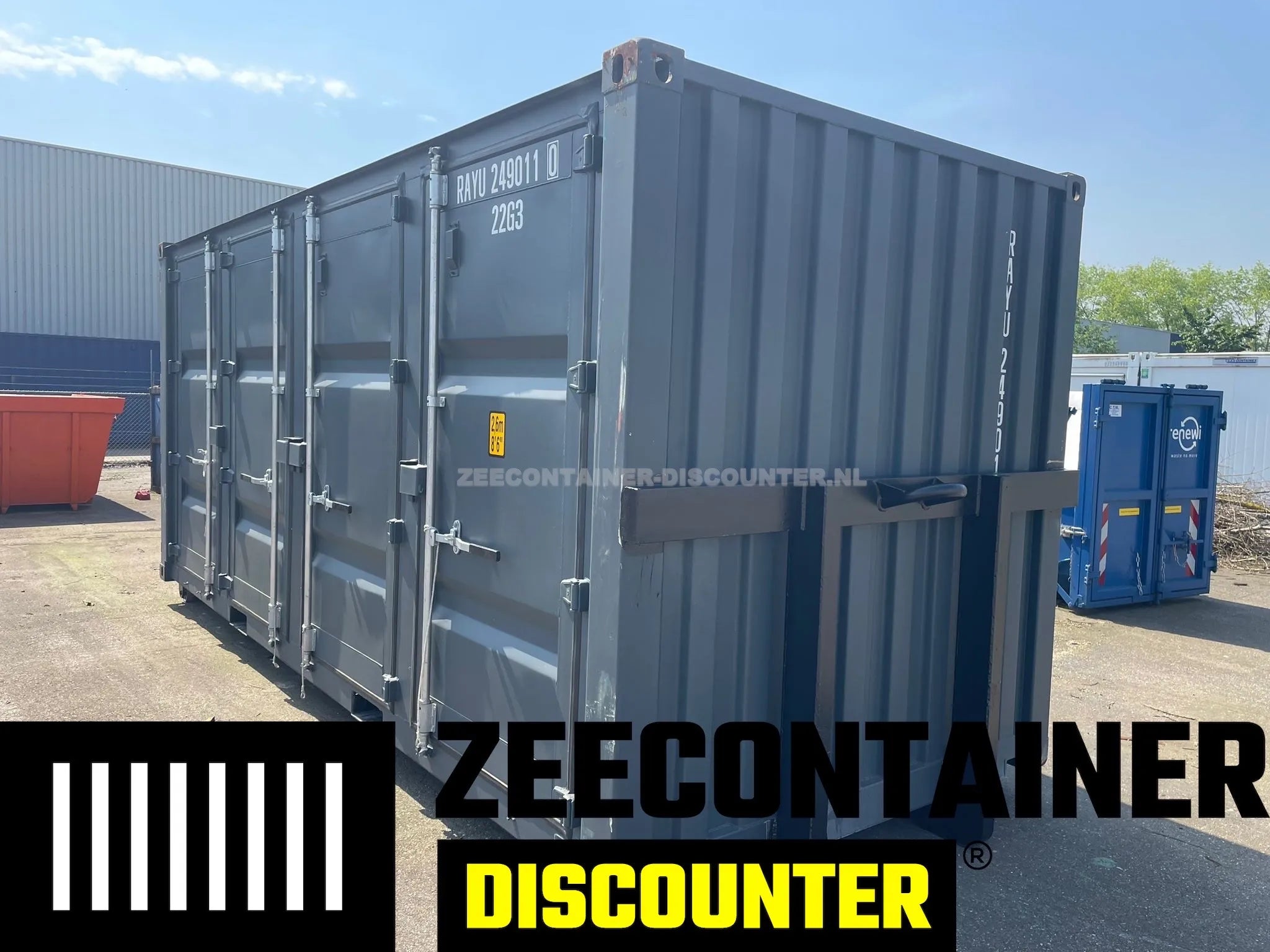 Modificatie: Haakarm met Kabelslede op Container Zeecontainer Discounter