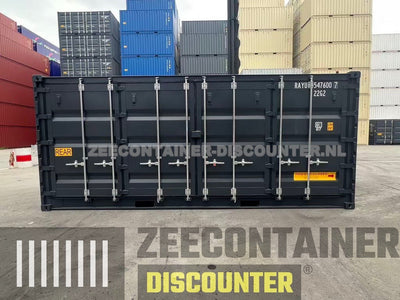 20ft All-Side-Open (ASO) – Zeecontainer RAL 7016 – Nieuw (CSC) Zeecontainer Discounter