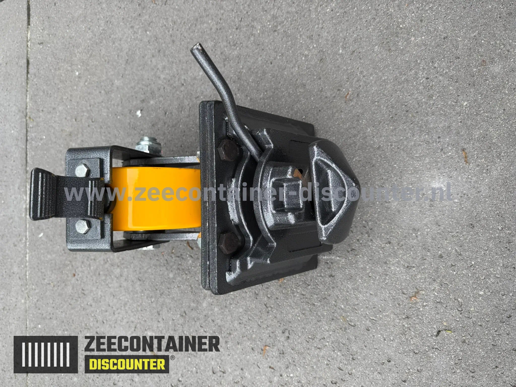 Containerwiel met ISO Snelkoppeling – 3T Zeecontainer Discounter