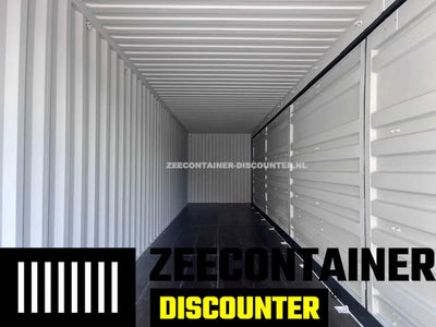40ft High-Cube Open-Side (HC-FSA) –  Zeecontainer RAL 9005 – Nieuw (CSC) Zeecontainer Discounter