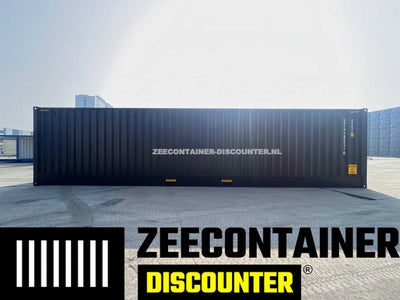 40ft High-Cube Open-Side (HC-FSA) –  Zeecontainer RAL 9005 – Nieuw (CSC) Zeecontainer Discounter