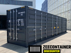 40ft High-Cube Open-Side (HC-FSA) –  Zeecontainer RAL 7016 – Nieuw (CSC) - Zeecontainer Discounter