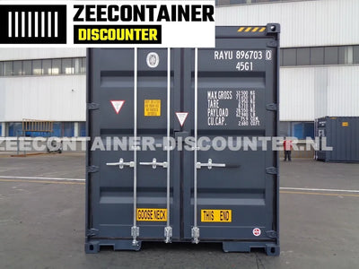 40ft High-Cube Dubbeldeurs – Zeecontainer RAL 7016 – Nieuw (CSC) - Zeecontainer Discounter