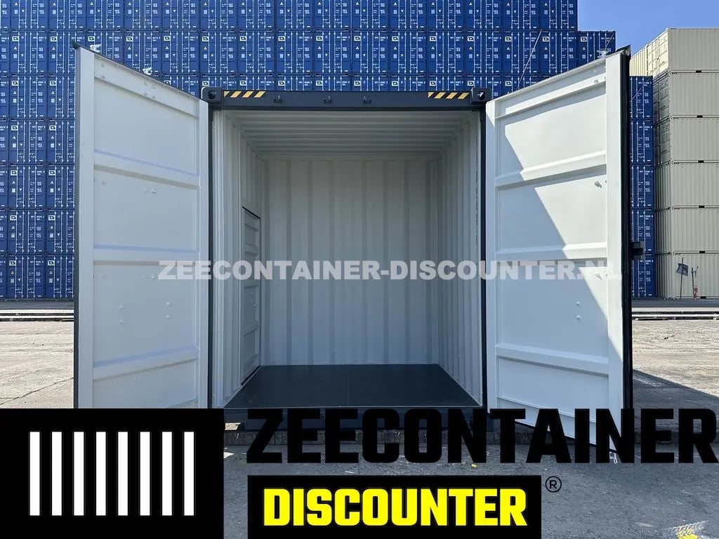 40ft High-Cube met 6 Compartimenten – Zeecontainer RAL 7016 – Nieuw (CSC) - Zeecontainer Discounter