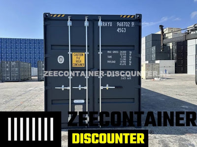 40ft High-Cube met 8 Compartimenten – Zeecontainer RAL 7016 – Nieuw (CSC) - Zeecontainer Discounter