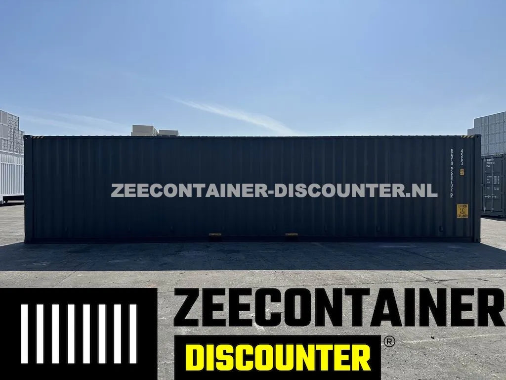 40ft High-Cube met 8 Compartimenten – Zeecontainer RAL 7016 – Nieuw (CSC) - Zeecontainer Discounter