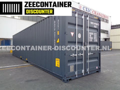 40ft High-Cube Zeecontainer – RAL 7016 Antracietgrijs – Nieuw (CSC) - Zeecontainer Discounter
