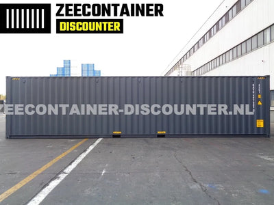 40ft High-Cube Zeecontainer – RAL 7016 Antracietgrijs – Nieuw (CSC) - Zeecontainer Discounter