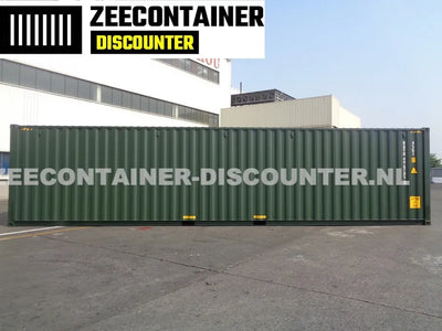 40ft High-Cube Zeecontainer – RAL 6007 Groen – Nieuw (CSC) - Zeecontainer Discounter