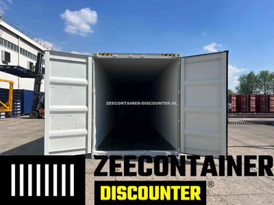 40ft High-Cube Zeecontainer – RAL 7035 Lichtgrijs – Nieuw (CSC) - Zeecontainer Discounter