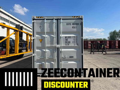 40ft High-Cube Zeecontainer – RAL 7035 Lichtgrijs – Nieuw (CSC) - Zeecontainer Discounter
