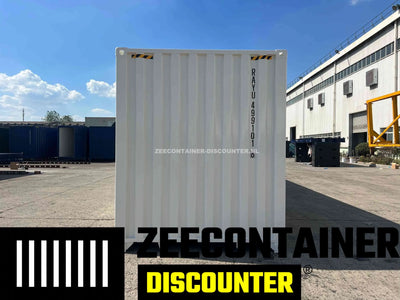 40ft High-Cube Zeecontainer – RAL 9010 Wit – Nieuw (CSC) - Zeecontainer Discounter