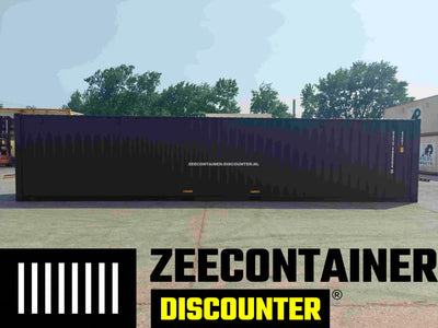 40ft Zeecontainer (Dry Van) – RAL 9005 Gitzwart – Nieuw Zeecontainer Discounter