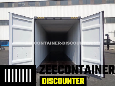 40ft High-Cube Zeecontainer – RAL 9005 Zwart – Nieuw (CSC) Zeecontainer Discounter