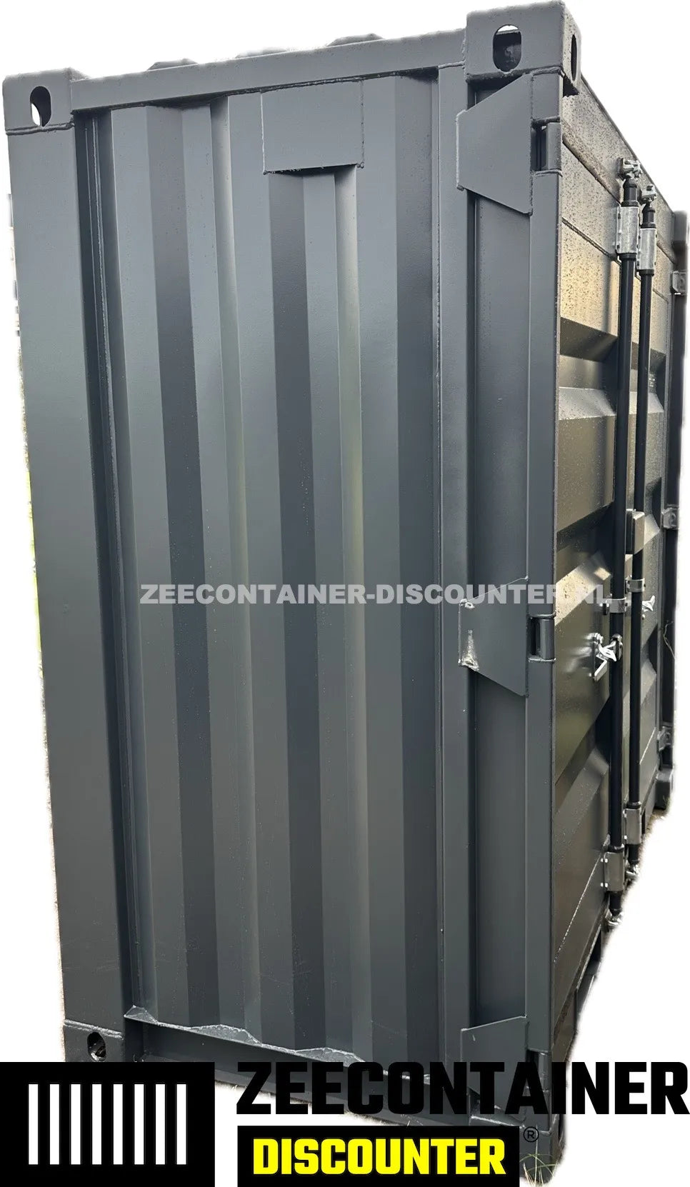 4ft opslagcontainer 1530kg Draagvermogen – RAL 7016 Antracietgrijs – Nieuw - Zeecontainer Discounter