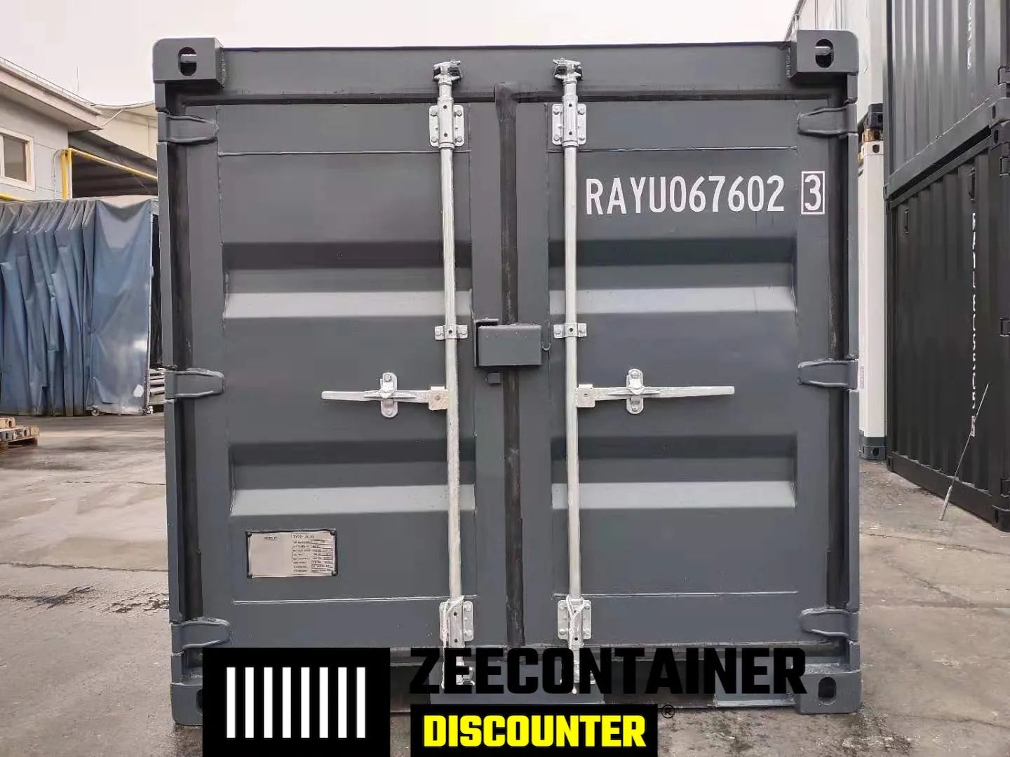 6ft Opslagcontainer in Cortenstaal – RAL 6007 Groen – Nieuw - Zeecontainer Discounter