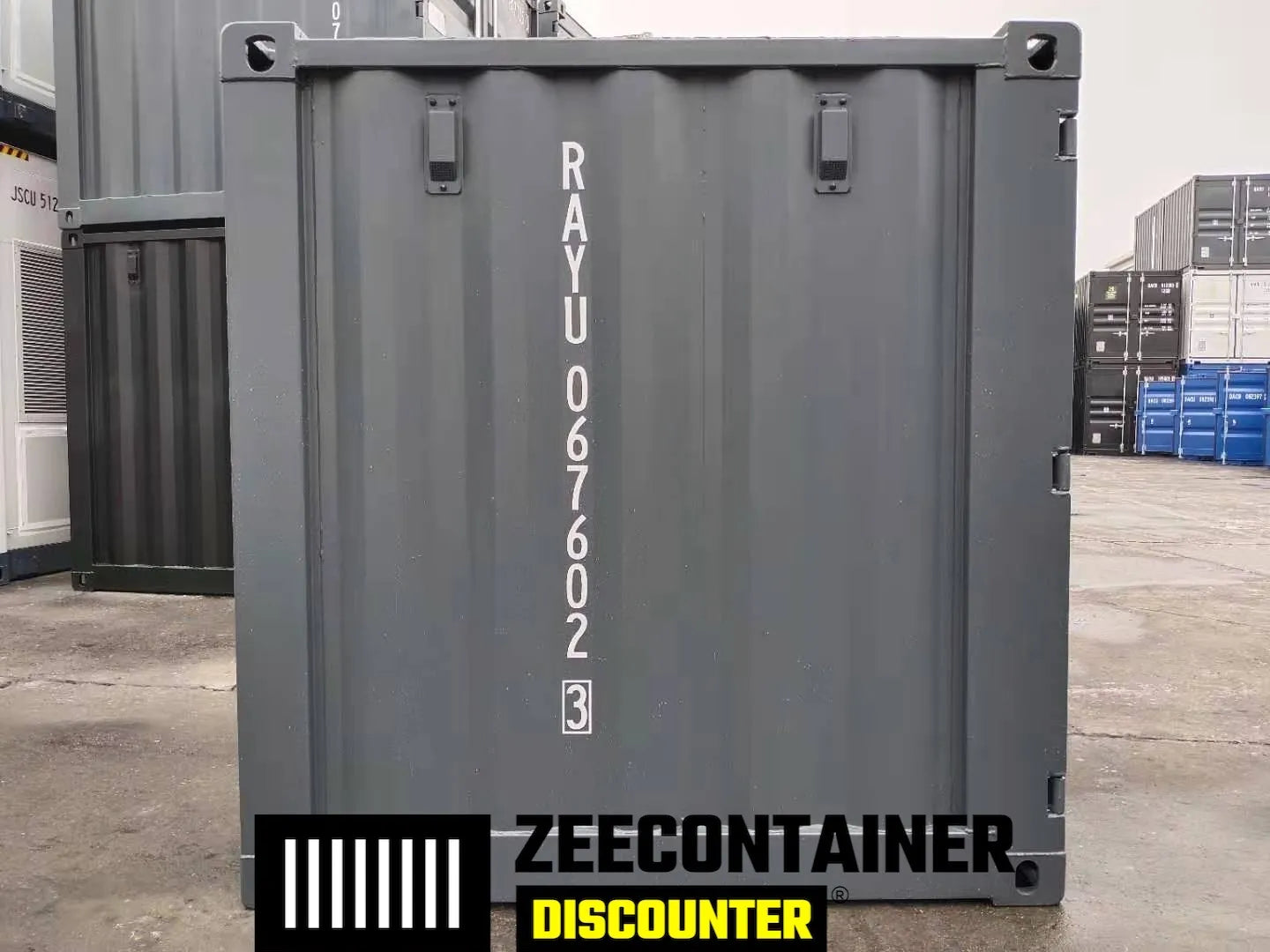 6ft Opslagcontainer in Cortenstaal – RAL 6007 Groen – Nieuw - Zeecontainer Discounter
