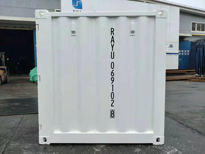 6ft Opslagcontainer in Cortenstaal – RAL 9010 Wit – Nieuw - Zeecontainer Discounter