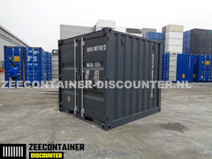 8ft Opslagcontainer 5100kg Draagvermogen met Slotkast – RAL 9005 – Nieuw - Zeecontainer Discounter