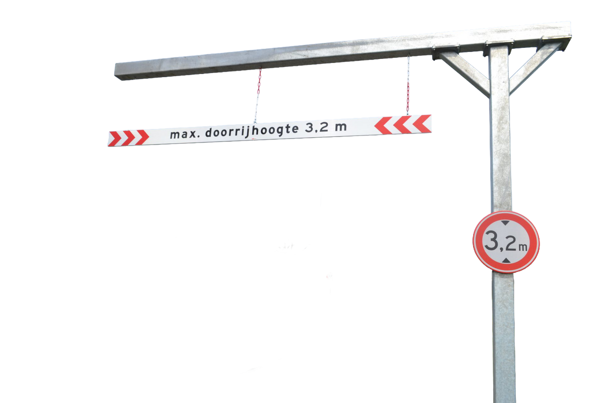 Minimale doorrijhoogte voor containertransport