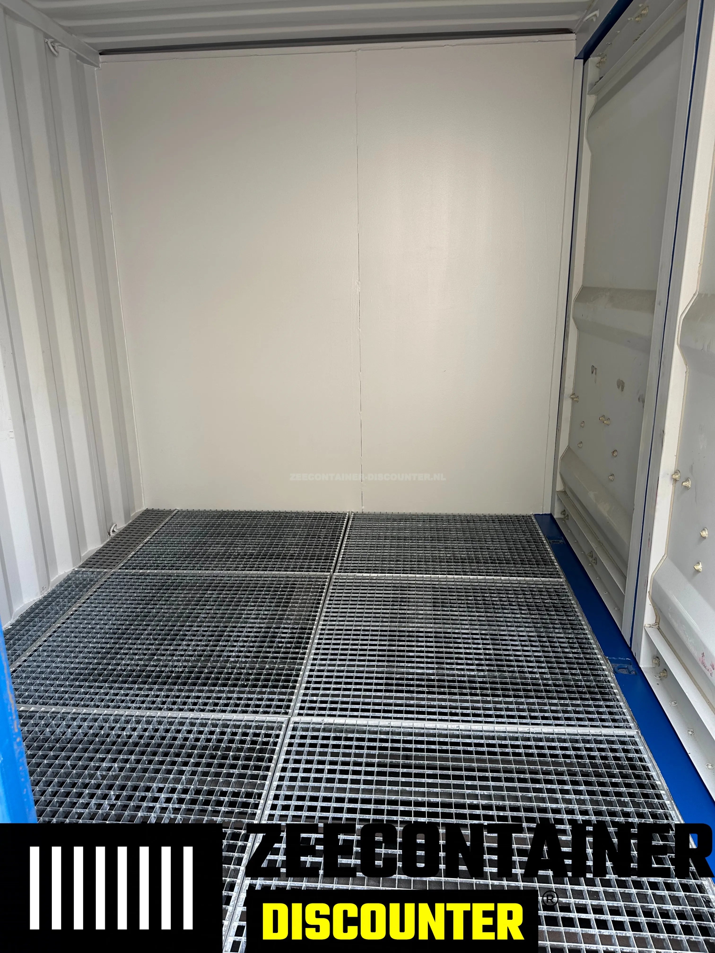 Modificatie: Lekbak met Roostervloer in Container Zeecontainer Discounter