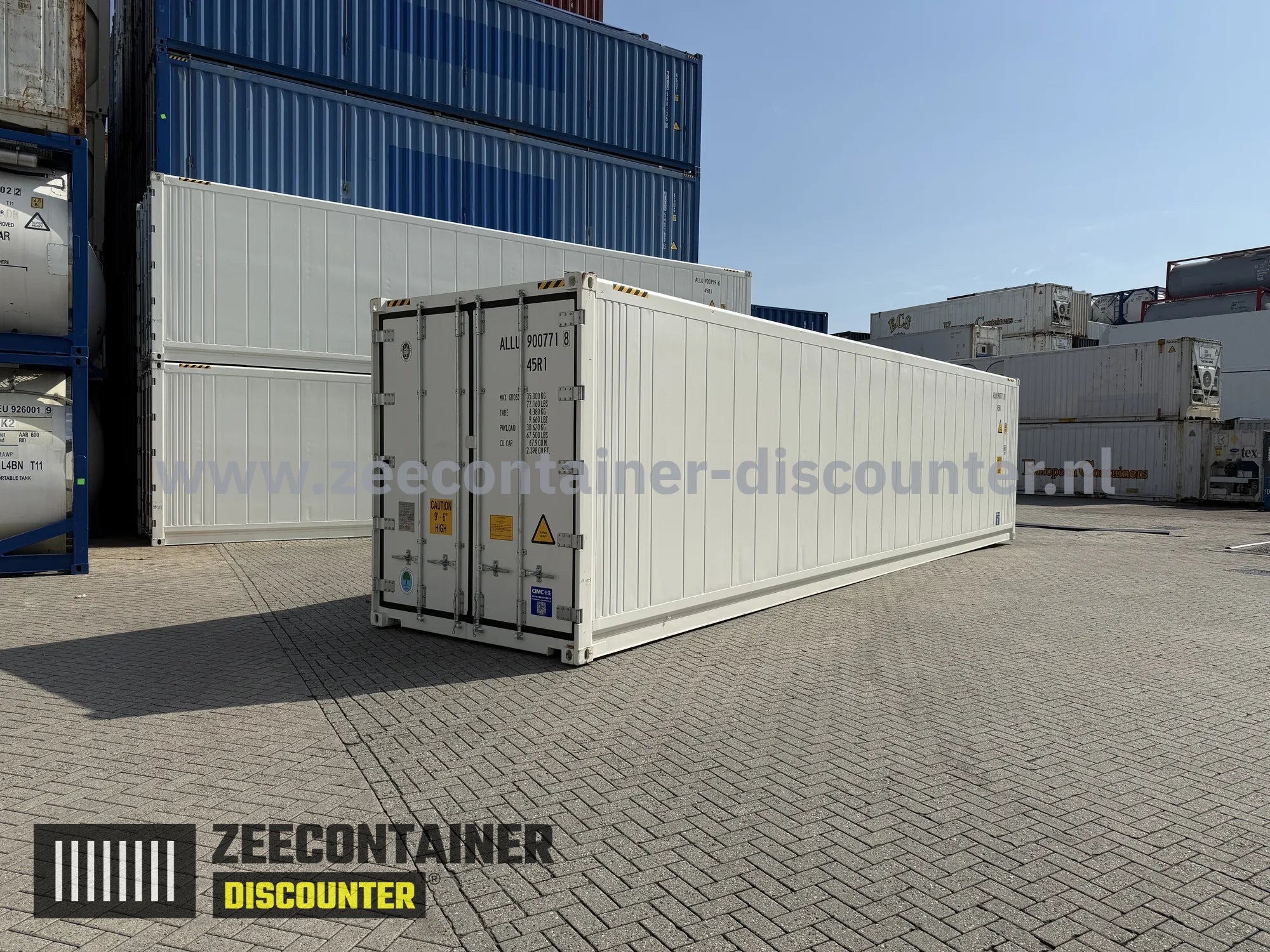40ft High Cube Koelcontainer (reefer) - Nieuw (CSC) Zeecontainer Discounter