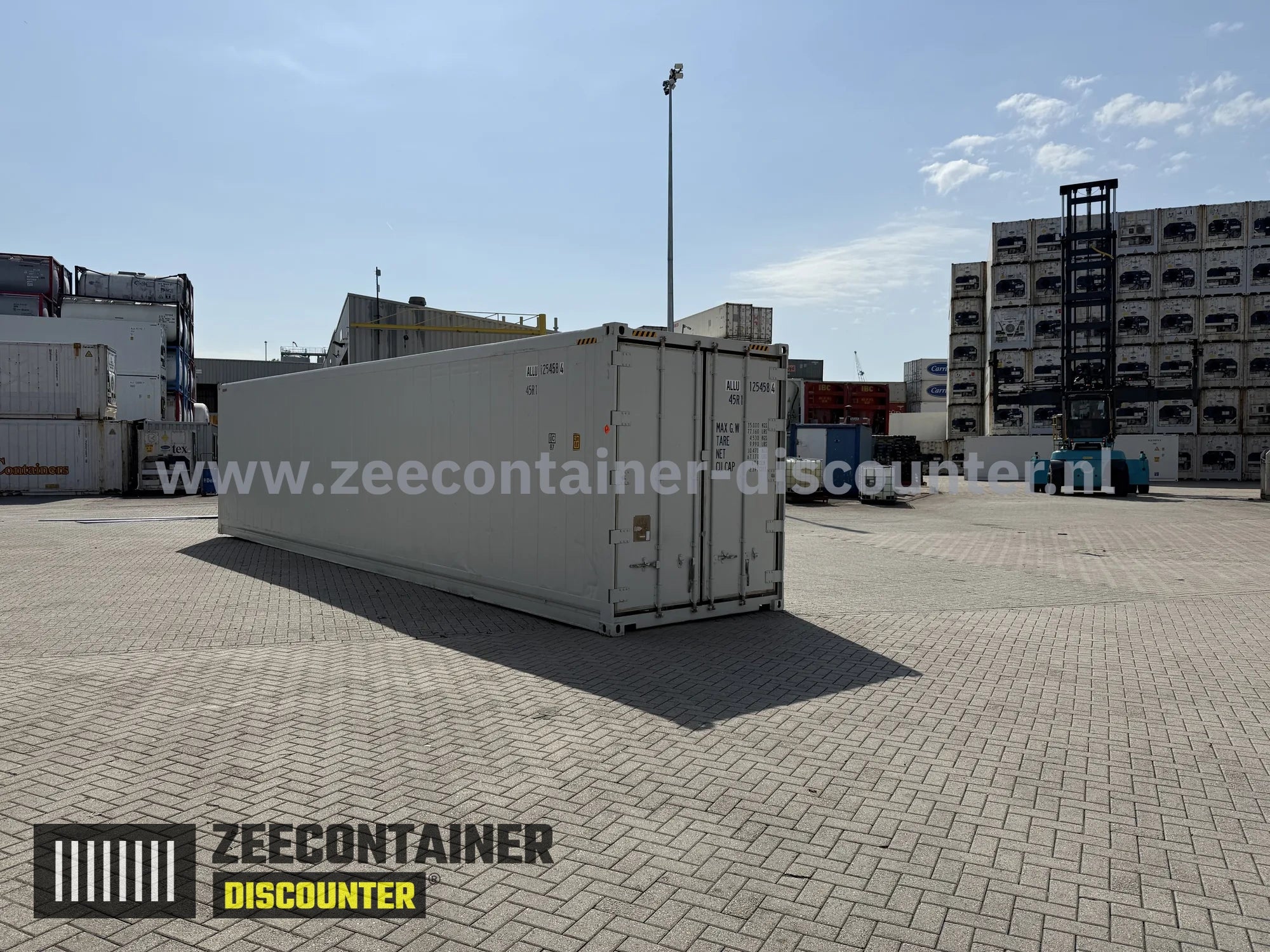 40ft High Cube Koelcontainer (reefer) - Gebruikt (CSC) Zeecontainer Discounter