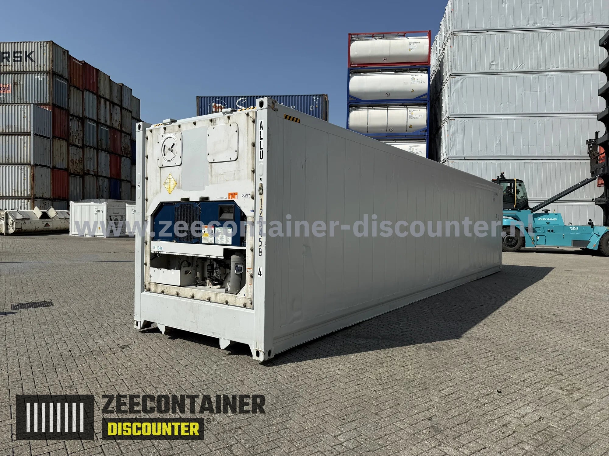 40ft High Cube Koelcontainer (reefer) - Gebruikt (CSC) Zeecontainer Discounter