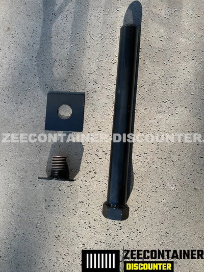 ISO Container Paal met Snelkoppeling – 60 cm Zeecontainer Discounter