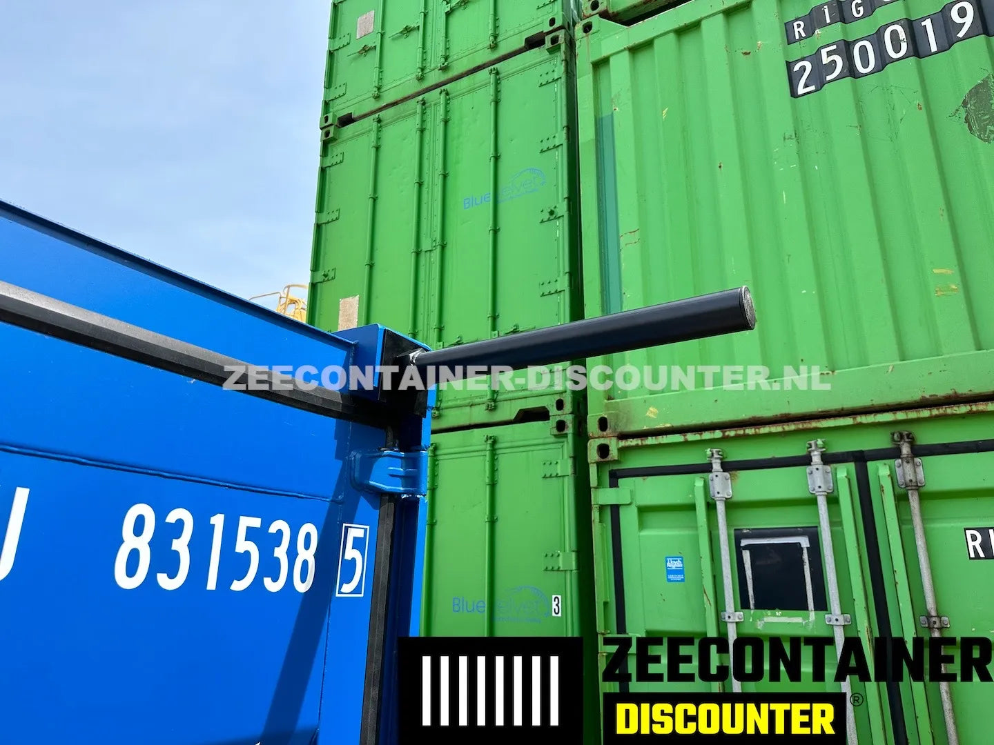 ISO Container Paal met Snelkoppeling – 60 cm Zeecontainer Discounter