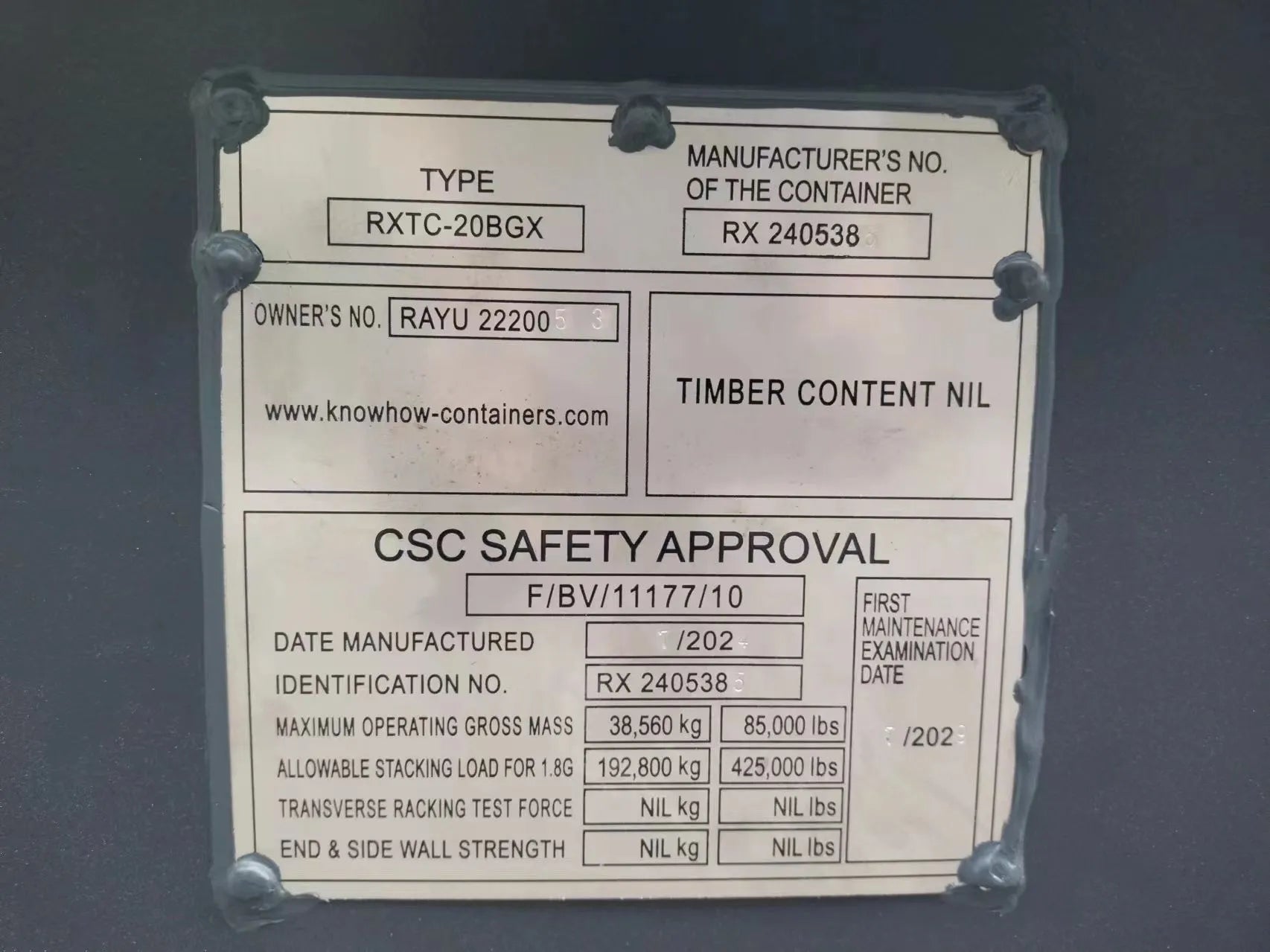 20ft Half-Hoge Open Top Zeecontainer Nieuw – RAL 7016 Antracietgrijs Zeecontainer Discounter