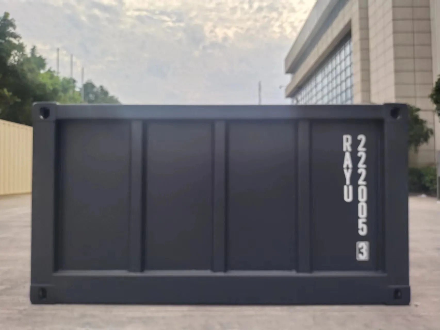 20ft Half-Hoge Open Top Zeecontainer Nieuw – RAL 7016 Antracietgrijs Zeecontainer Discounter