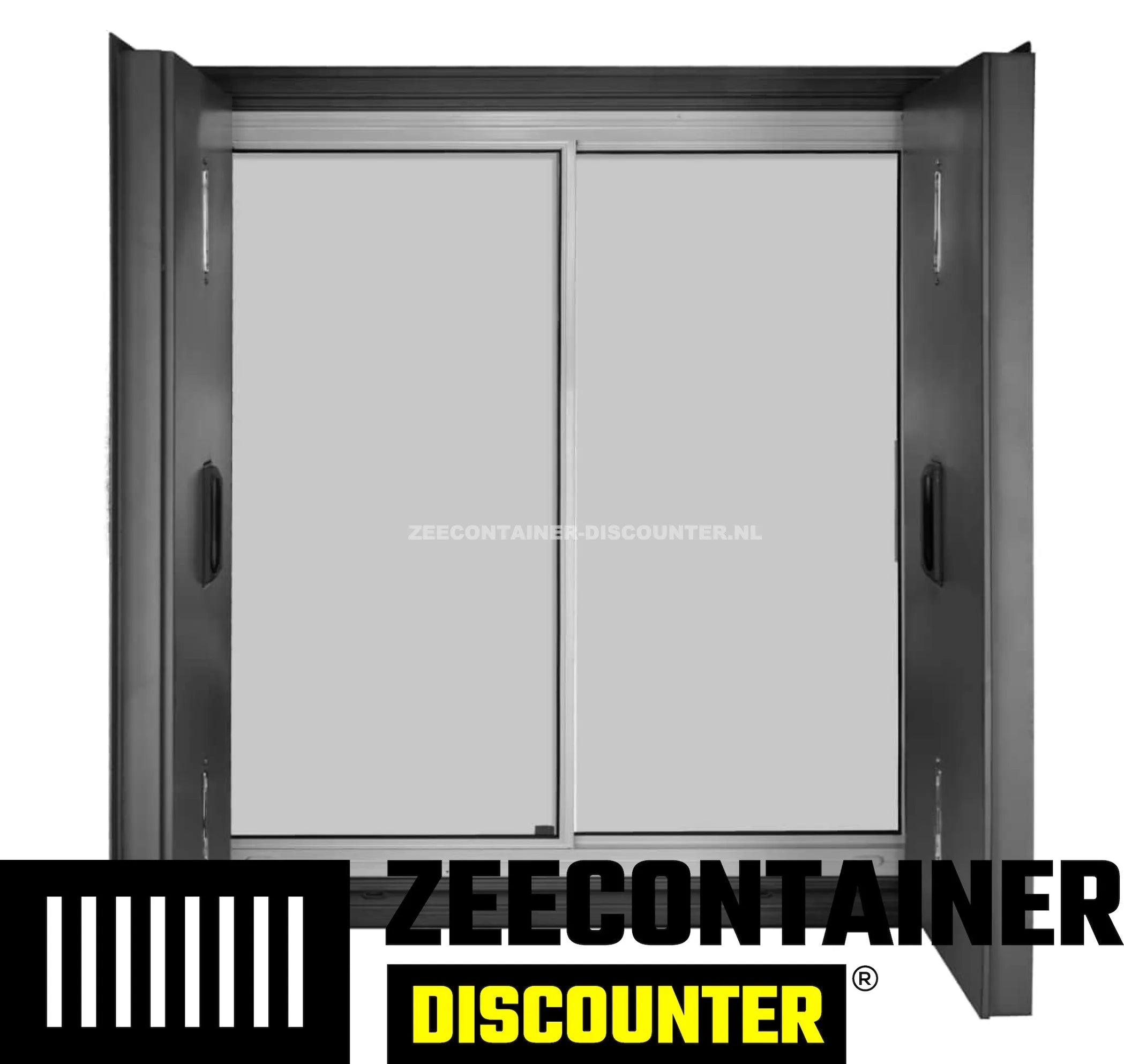 Modificatie: Raam in containerwand Plaatsen Zeecontainer Discounter