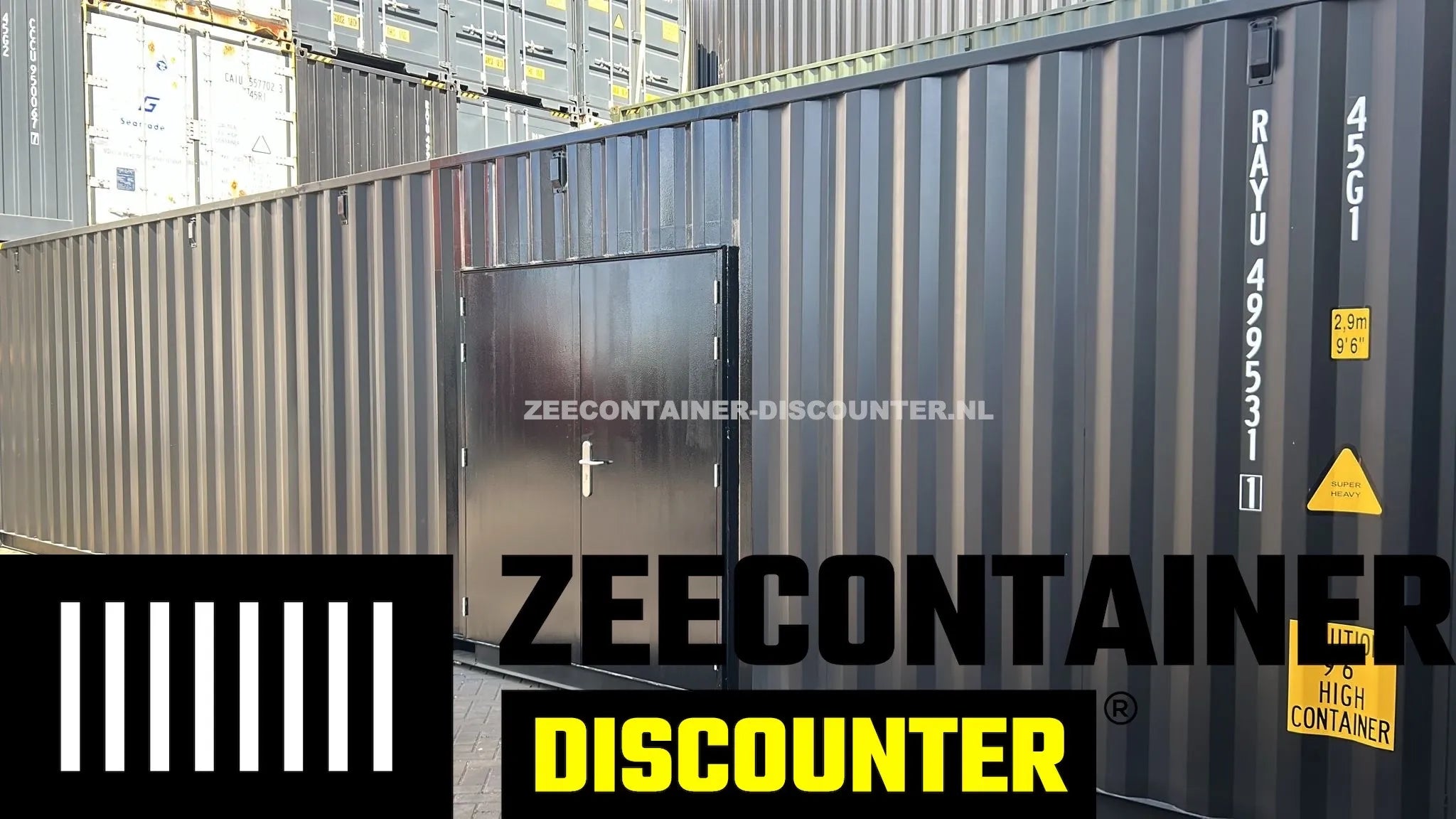 Modificatie: Dubbele Loopdeur in Zeecontainerwand Zeecontainer Discounter